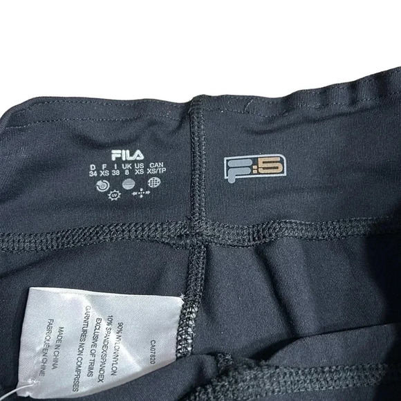 NWT FILA 5. ,pants,women XS, Wide leg ,black legging . Workout ,gym,athleisure - Picture 6 of 9